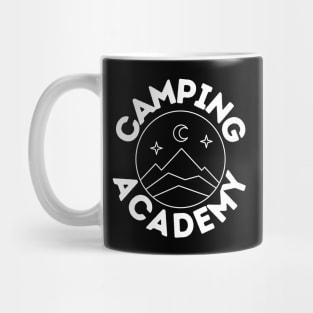 Camping Academy Perfect Gift for Nature Lovers Hiking Mountains Woods Travel Outdoors Mug